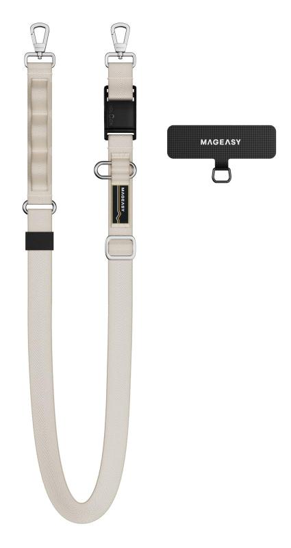 [MagEasy] スマホ ショルダー 首掛け 肩掛け 太め ちぎれない ストラップホルダー 付 取り外し 可 スマホショルダー ストラップ 落下防止 レディース メンズ Utility Strap Dual (20mm)