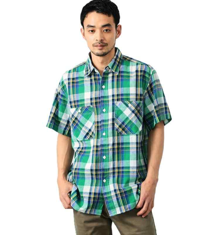 EDWIN(エドウィン) トップスチェックシャツ 半袖メンズ