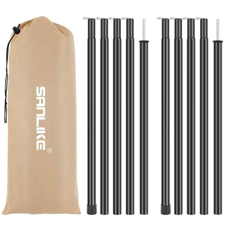 サンライク（SANLIKE） タープポール テントポール 直径19mm 長2.0ｍ 5節継 スチール製 サブポール キャンプ用品 アウトドア 設営用 キャンプポール