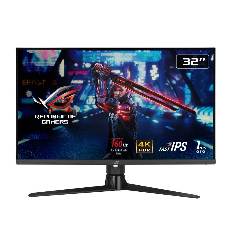 ASUS 4K ゲーミングモニター ROG Swift XG32UQ 32インチ/4K/160Hz/HDMI 2.1 DP/IPS/1ms/DisplayHDR 600/量子ドット技術/可変オーバードライブ/PS5/画像