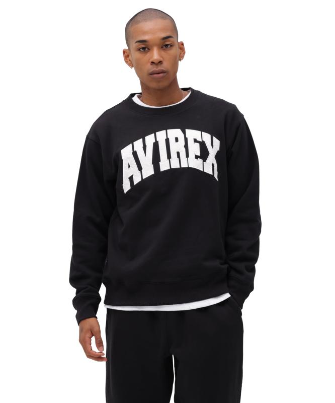[Avirex] [アヴィレックス] 【DAILY/デイリー】 CREW NECK L/S SWEAT LOGO/クルーネック ロングスリーブ スウェット / 783-3932003 メンズ