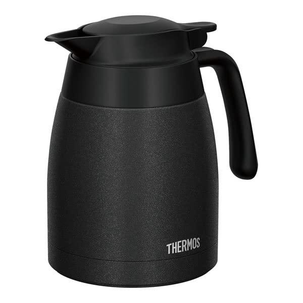 エムテートリマツ THERMOS サーモス洗浄機対応真空断熱STポット 1.0L ステンレス製の魔法瓶 TTC-1000墨