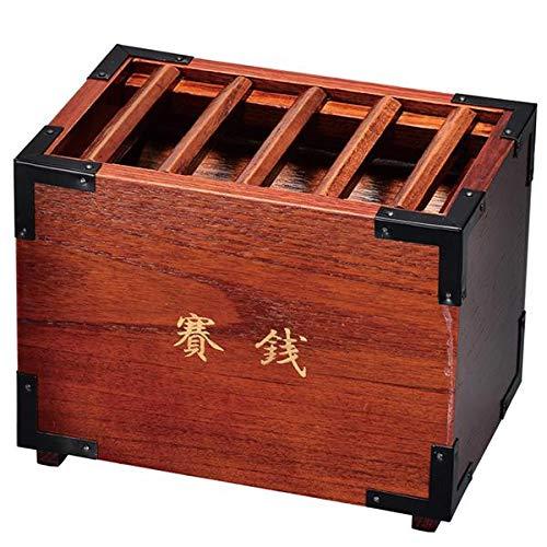 サンメニー 本格 小さな 賽銭箱 木製 幅17.2×奥行11.2×高さ13cm 定番 の かたち 仏具 現代仏壇 お仏壇 仏具小物 神具 お 賽銭 貯金 箱 さいせん コンパクト 小さい 小物 木製仏具 木製神具 [Sunmany