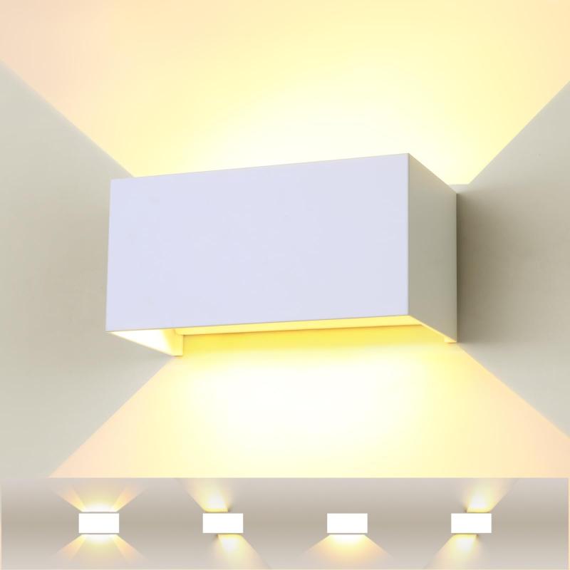 Lightess LED 玄関ライト ポーチ 玄関灯 防水 防雨 IP65 屋外屋内兼用 DIY角度調整 ウォールランプ ブラケットライト 壁掛け照明 外灯 勝手口 廊下灯 門柱灯 間接 階段 寝室 庭 ベランダ 装飾 工事