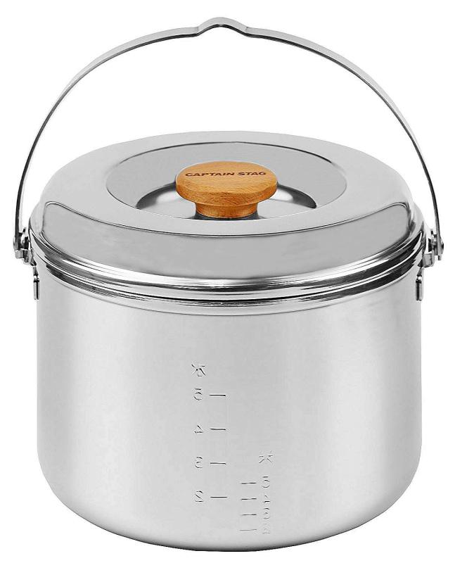 キャプテンスタッグ(CAPTAIN STAG) キャンプ バーベキュー用 炊飯器 3層鋼 5合