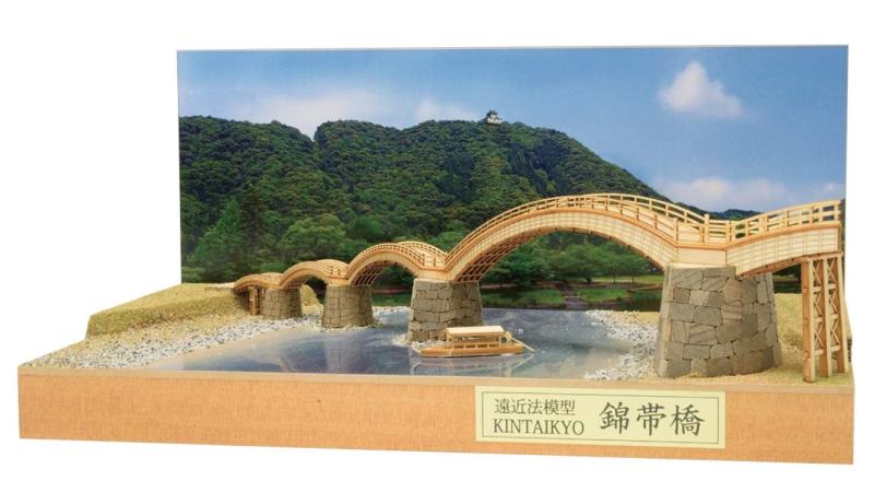 ウッディジョー パースモデル 錦帯橋 木製模型 組み立てキット