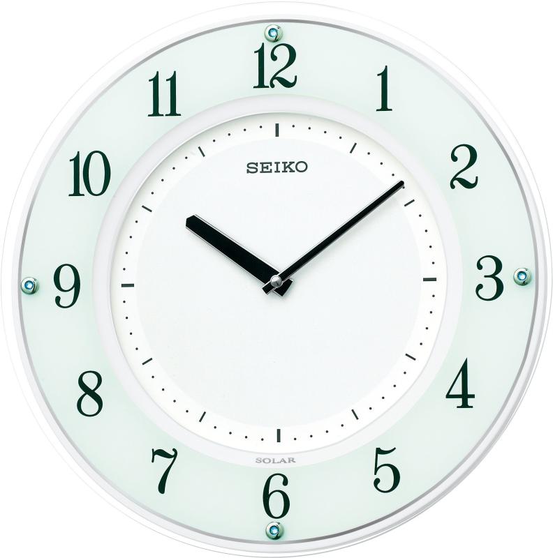 セイコークロック(Seiko Clock) 掛け時計 SOLAR+ ソーラープラス 電波 アナログ 薄型 木枠 白 SF505W SEIKO