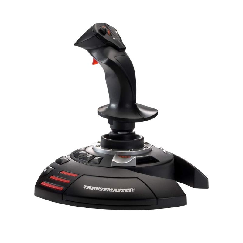 Thrustmaster スラストマスター フライトスティック T.Flight Stick X PC 対応 フライトシミュレーター ラダーコントロール 回転ハンドル 一体型スロットル 発射トリガー 1