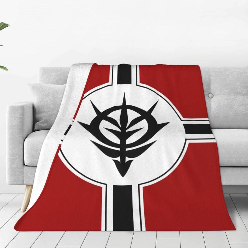 ブランケット 機動戦士ガンダムフランネル毛布 シングル​ 柔らかいふわふわ軽量洗えるタオルケットマイクロファイバー 吸湿発熱 静電気防止膝掛け 防ダニ 抗菌 防臭秋冬用防寒オールシ画像