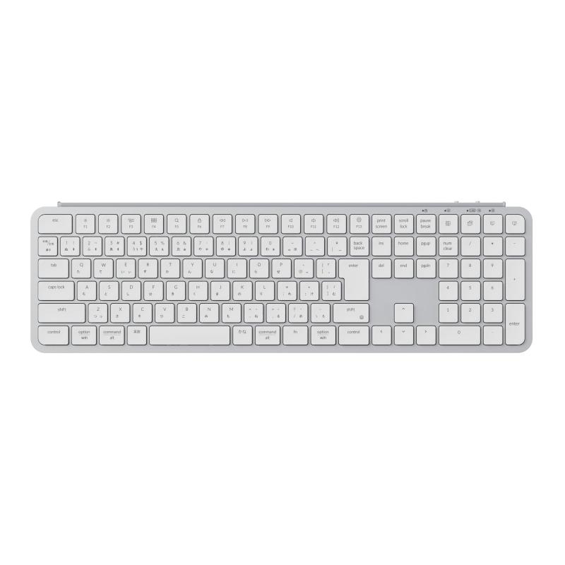 Keychron B6 Pro ウルトラか細い 無線電話鍵盤、フルサイズ、テンキー付、ZMKカスタマイズ、シザースイッチ、2.4 GHz/Bluetooth 5.2/有線繋ぎ合わせる、ロングバッテリーライフ、Mac Wi