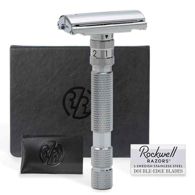 ロックウェルレイザー Rockwell Razors T2 カミソリ 剃刀 髭剃り 顔剃り 両刃 1枚刃（ホワイトクローム） 21,802円