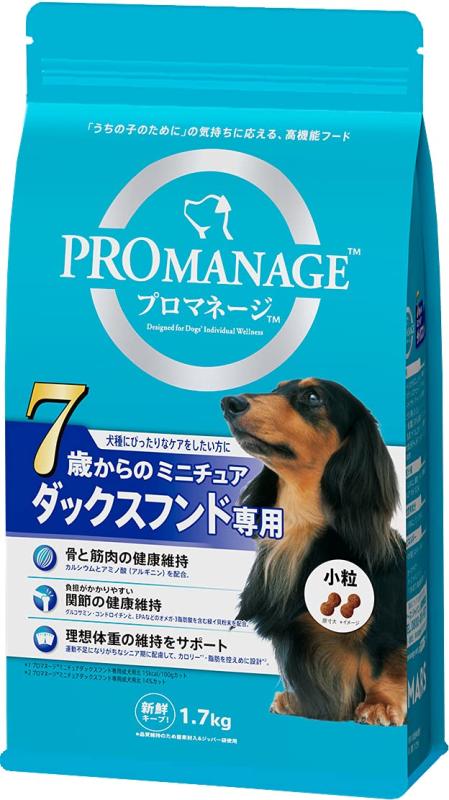 プロマネージ (PROMANAGE) 犬カテゴリー化続きもの 7歳からのミニチュアダックスフンド専用 年がしら犬用