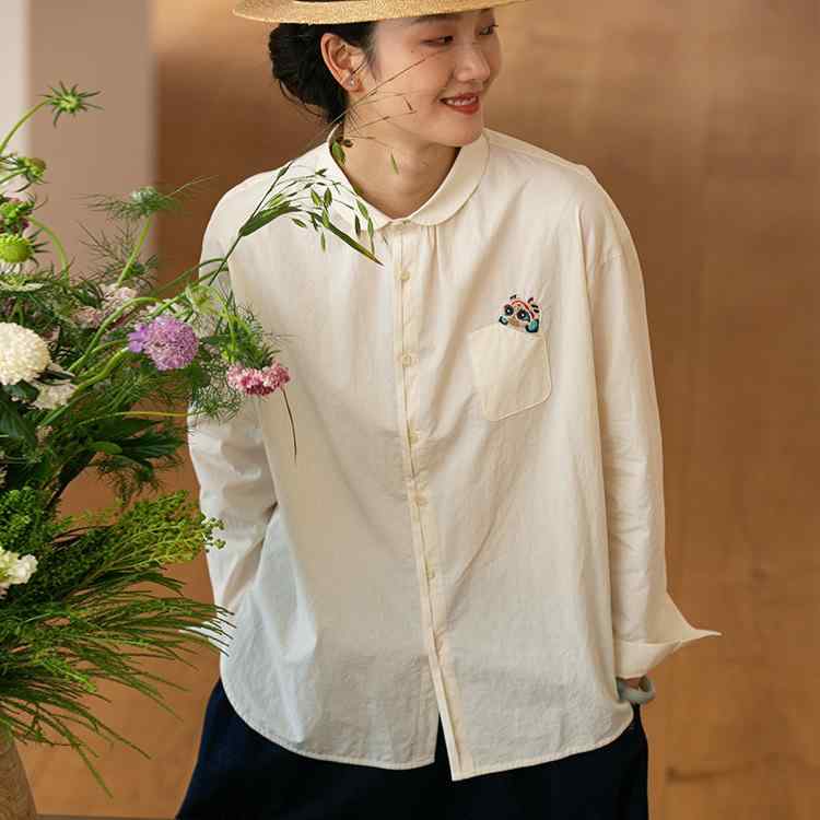 レディース プルオーバー トップス 綿 親肌 純棉 ホンブルグ帽 虎柄 刺しゅう 花柄 ドルマンスリーブ 袖 ラウンドのど首 ゆったり 濫りがわしい 相応う 長袖 ジレー 開襟 名取り草 隠し 嘱する 乳白 さくら色 オパール 粉色 日韓 表現スタイル 心地よい 日常 デ