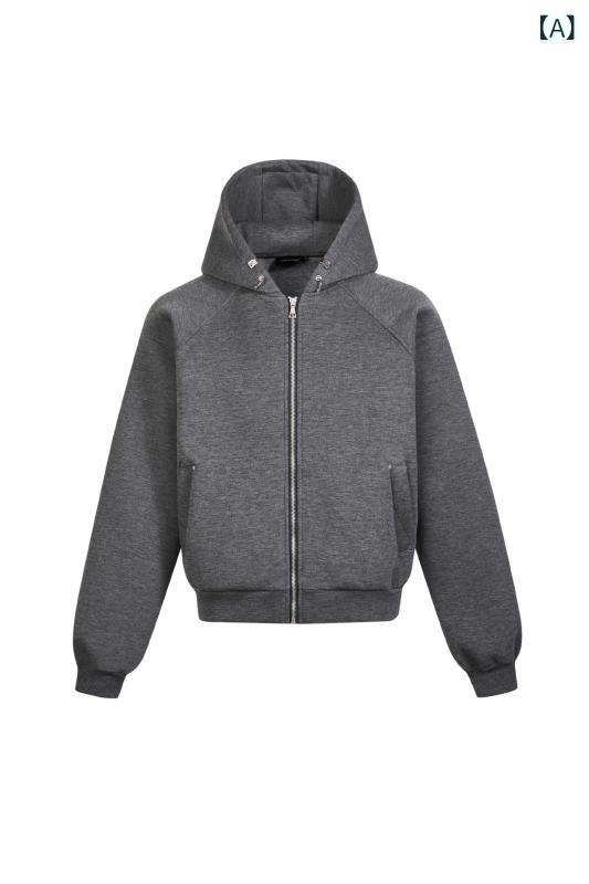 パーカー メンズ レディース ボクシー 広広とした ロング 長袖 連帽 ジップアップ 濫りがわしい 相応う 基本原理 無地 秋 深灰 浅灰 ポリエステル 混紡 金属元素 かざり付ける ゆったり 影ぼうし 日常 使い走り 青年時代 表現スタイル 長袖 トップス 綿織物 ライク 朦々たる 35