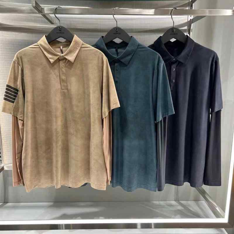 ゴルフ トップス メンズ 長袖 スポーツシャツ 防晒 竹衣料繊維 黒 ・柑其 春夏 流行り物 ??柄 翻? 偽背広 軽さ 通気性 ゴルフ御召しもの ゴルフ服 運動競技御召しもの ゴルフ 制服