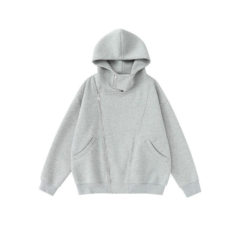 パーカー メンズ レディース 連帽 長袖 裏起毛 綿織物 原料品 ゆったり 影ぼうし 美式 レトロ 表現スタイル 心地よい 服 青年時代 流行病の発生 丸首 落肩 袖 横ずっぽう 隠し 多 隠し 純色 柄 免 しわ 工業 歳月 時期 花灰 黒