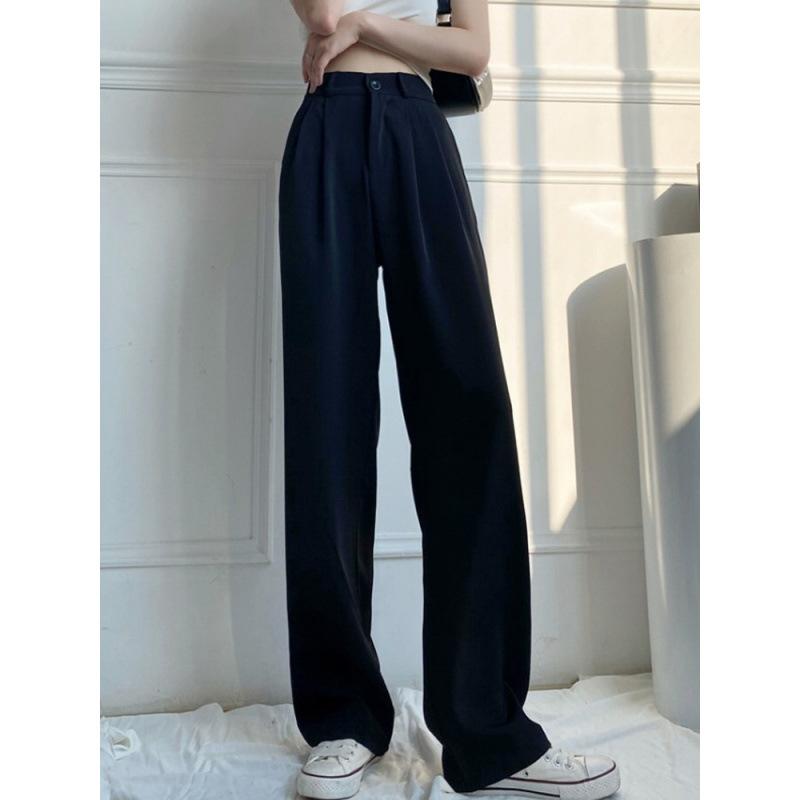 レディース ズボン 春月 垂感 ワイドレッグパンツ 引っ切りないズボン下 ロングズボン下 朦々たる 微弾力性 雪ニール原料品 アスレチック 角袖巡査 御姐風 白いこと 黒 ・柑其 薄墨色 さくら色さくら色