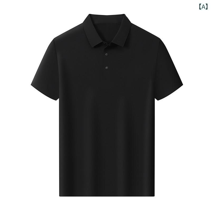 POLOプルオーバー メンズ レディース 短袖 抗菌 当たること冷感 商行為 通い 日常 薄っぺら 練り合わせる型 開・楷 うつり変わり 無地 夏 内燃機関絹地 編み物 黒 白 米国海軍 内燃機関青色 点火装置薄墨色 ライトグリーン ベージュ 薄墨色 モスグリーン 赤銅色 パープル