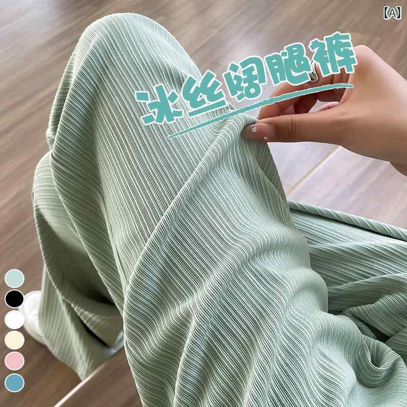 レディース 広広としたズボン下 夏 薄っぺら 当たること冷感 防蚊 ご機嫌酉の方角 垂感 引っ切りない 軽さ 伸縮性 ペパーミント緑であること 黒いこと 青碧 さくら色 白いこと ベージュ 薄墨色 隠し 口袋款 雪ニール ・届? 角袖巡査 御姐風 休??