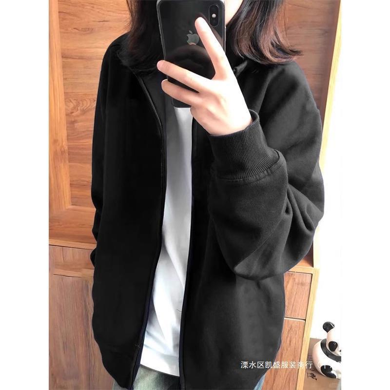 レディース 汗水 トップス 黒 杏 灰 秋冬 棒球 服 薄っぺら 立襟 無帽 アメリカン 表現スタイル 開衫 ロング衣袂 ラグラン衣袂 ポロ色合い 中厚 雪ニール 出どころ アクリル樹脂 混 スパンデックス 混 広広とした 猥りがわしい 相応う ファスナー 開襟 私