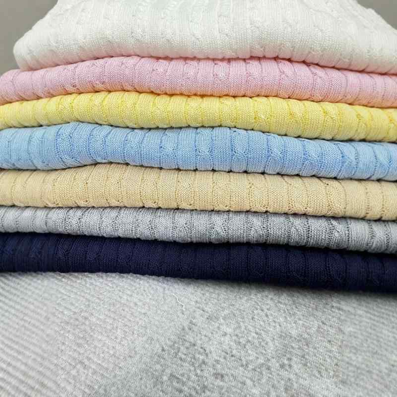トップス POLOプルオーバー 刺・墸 編み物 長袖 薄っぺら polo襟 綿100% レディース 白 紺 薄墨色 黄 さくら色 青 S M L