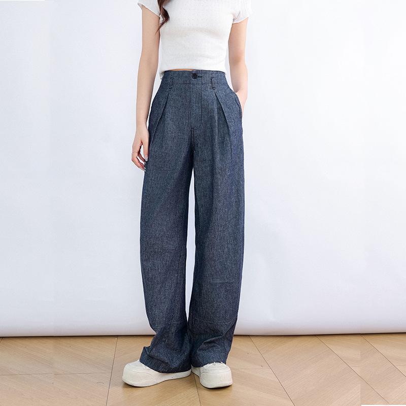 カジュアルデニムパンツ レディース ゆったり 引っ切りない ご機嫌酉の方角 綿100% 薄っぺら 涼感 夏 好いたらしい 普段使い走り 通い 通学 街御拾い 好いたらしいめ 今めかしい ボトムス 長ズボン