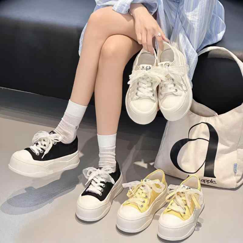 厚底 スリッポン レディース スニーカー 軽さ 通気性 好いたらしい 心地よいシューズ 普段使い走り 23珊 24珊 25珊 26珊 27珊