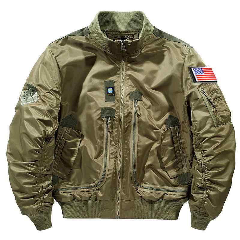 メンズ 上衣 年月 棒球服 飛行機移動服 アウター 心地よい 工装 流行り ナイロン100%