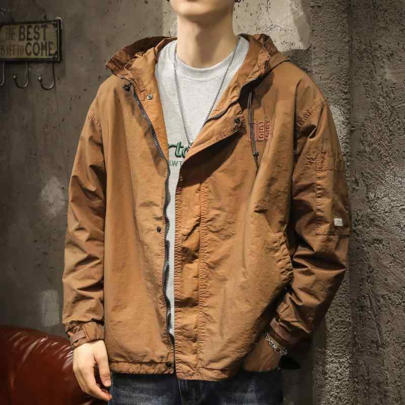 アウトドア上衣 メンズ 年月 心地よい 上衣 アウター 防風 工装 ジップアップ 上衣 成人男性 普段使い走り 運動すること 運動競技 軽さ 好いたらしい 今めかしい 心地よい表現スタイル