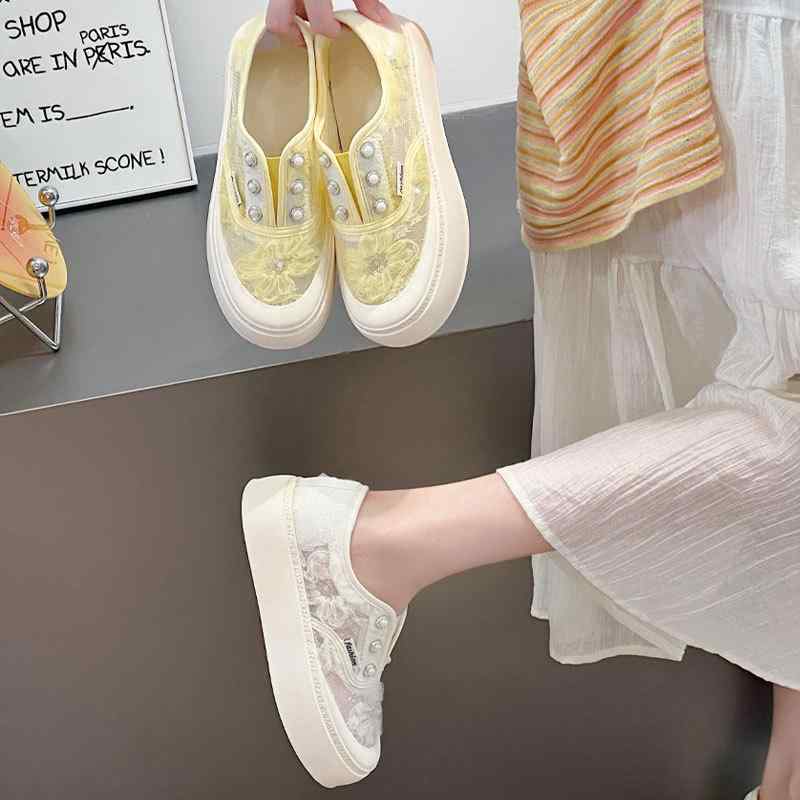 スニーカー レディース レースアップシューズ 網目 厚底 流行り 心地よいシューズ スリッポン 結ばない たわい無いシューズ 通気性 軽さ 好いたらしい ぼうぜん自失吸いあげる 耐摩耗性 日常使い走り 黄味がかった ベージュ 25糎 26糎 27糎 28糎 29糎 30糎