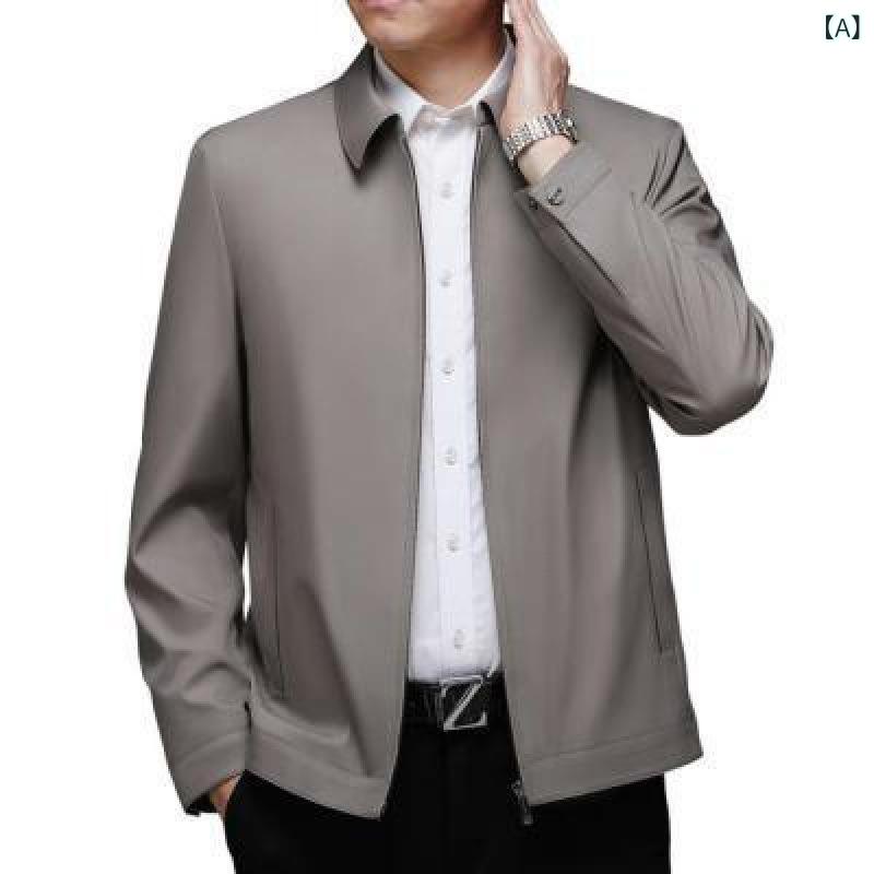 令 浩 服飾 春と 秋の 新型 上衣 成人男性 コートファッションカジュアルファッション ゆるい 襟 名取り草 円味 上衣