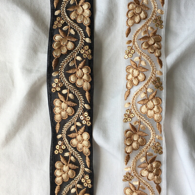 楽天市場】【25cm】 インド刺繍リボン(葡萄) 幅4.2cm ブドウ