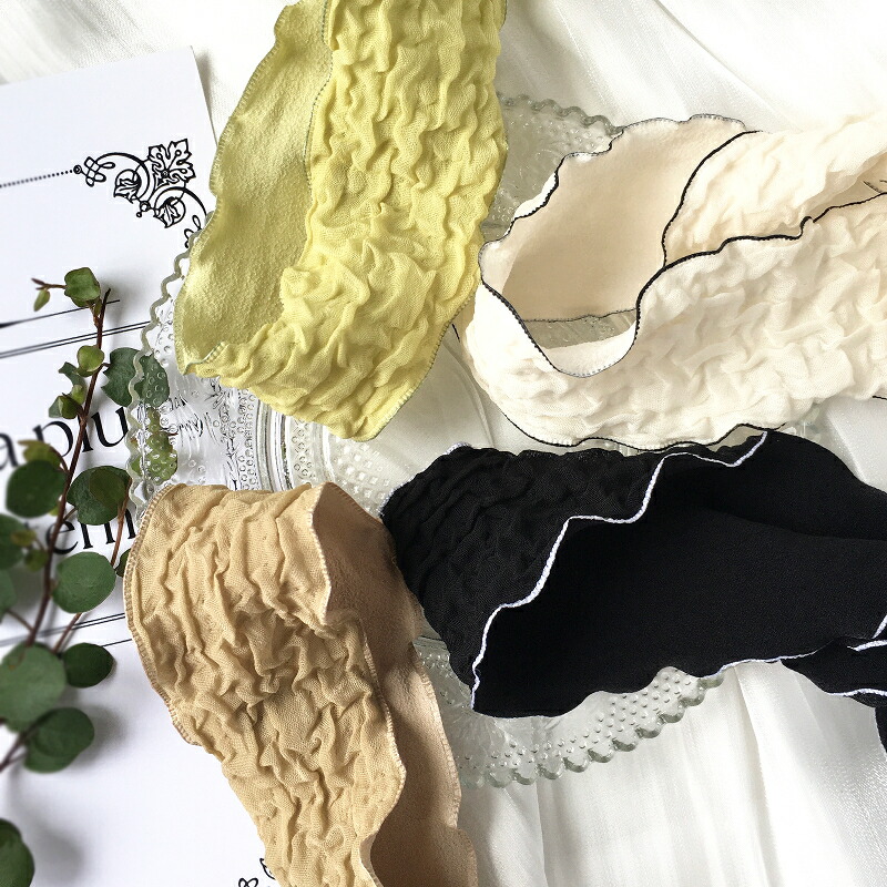 楽天市場】【3/4～10％オフ】【50cm】シワ 加工 シフォンリボン 幅