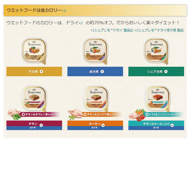 楽天市場】ニュートロ シュプレモ カロリーケア チキン＆サーモン 成犬用トレイ 100g 【クリックポスト6個までOK・代引不可】犬 フード  ウエットフード ダイエット 体重管理 低カロリー サーモン 総合栄養食：いぬとねこのトイスマ