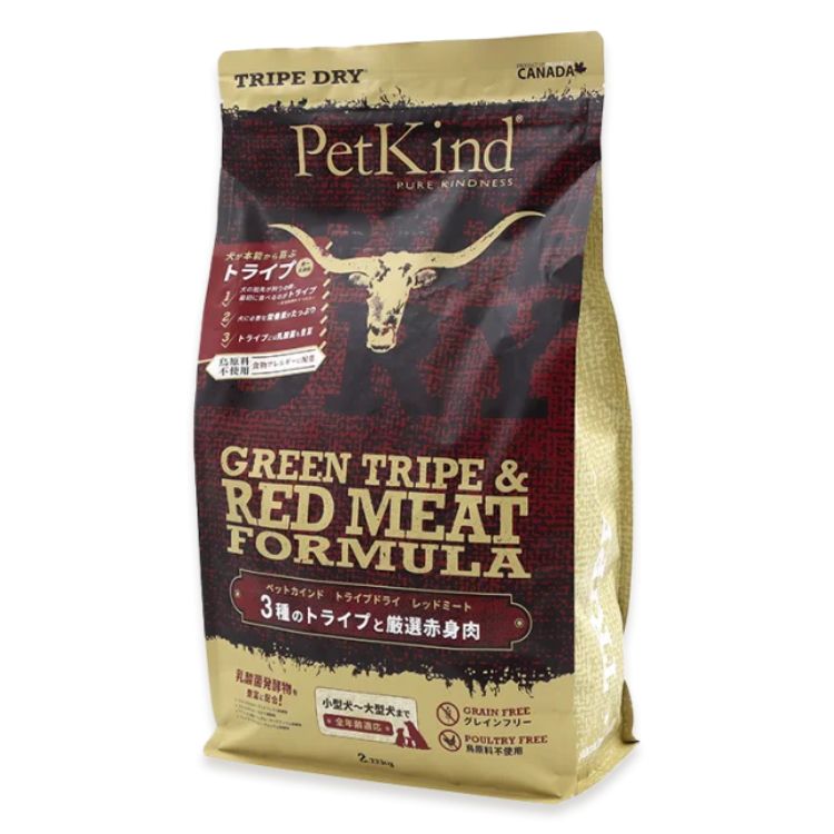 PetKind ペットカインド グリーントライプ＆赤いこと羶肉 犬 ボンネット ドッグフード オール高座 全年歳 グレインフリー 赤身肉 組み入れる栄養物食 割り増し金ボンネット 個体数保全剤不当て嵌める