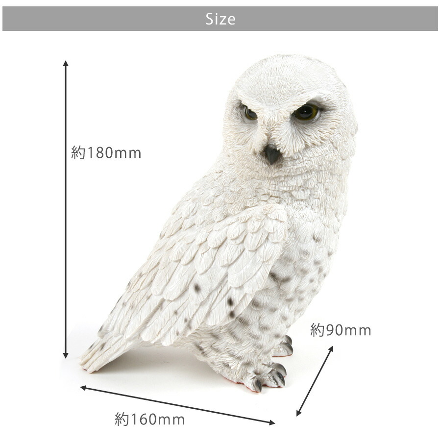 楽天市場 ペットバンク スノーウィオウル 雑貨 貯金箱 オーナーグッズ 置き物 オブジェ インテリア ガーデン かわいい リアル フクロウ ふくろう シロフクロウ プードルチャンネル楽天市場店