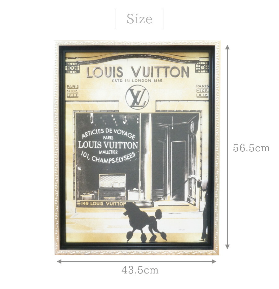 楽天市場 送料無料 オマージュ キャンバスアート パリ ストロール2 Sサイズ プードル トイプードル スタンダードプードル 雑貨 絵 絵画 イラスト インテリア グッズ ギフト 額縁 額 オマージュ プードルチャンネル楽天市場店