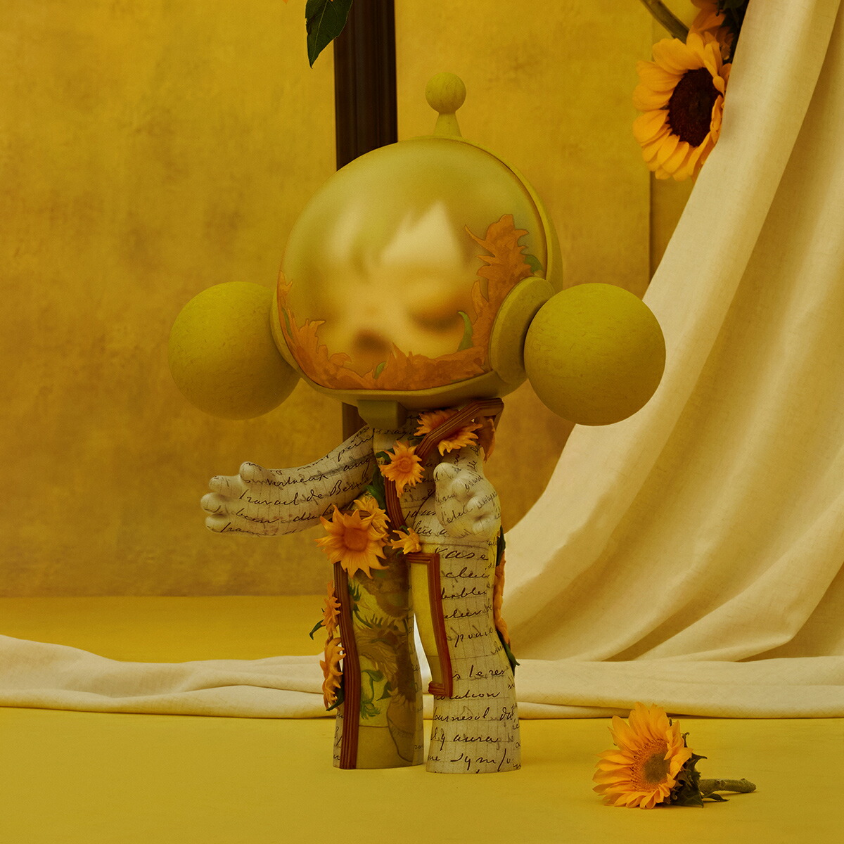 【POP MART 公式ストア】MEGA α SKULLPANDA 400% Van Gogh Museum ひまわり skullpanda スカルパンダ すかるぱんだ ブラインドボックス フィギュア おもちゃ ガチャガチャ プラモデル ギフト 推し活 ポプマ