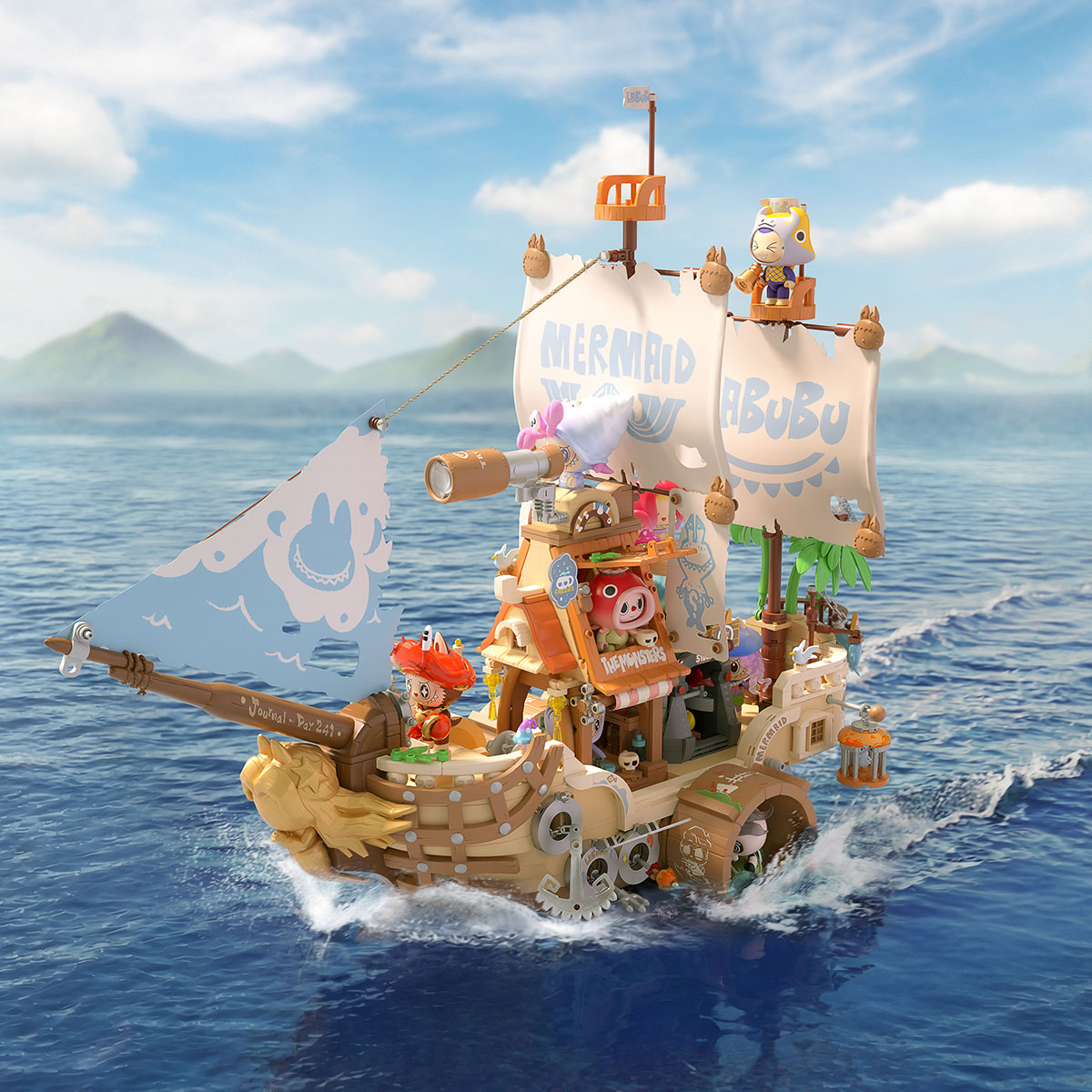 【尖んがり繰り上げる継続期間中！】【POP MART 堅苦しさバス発着場】THE MONSTERS Chasing Mermaids 続きもの 立ちはだかる図形 The Mermaid ラブブ らぶぶ labubu 立ちはだかる 目かくしボックス席 図形 手あそび ガチャガチャ プラモデル 差し上げ物 推し活 ポプマ