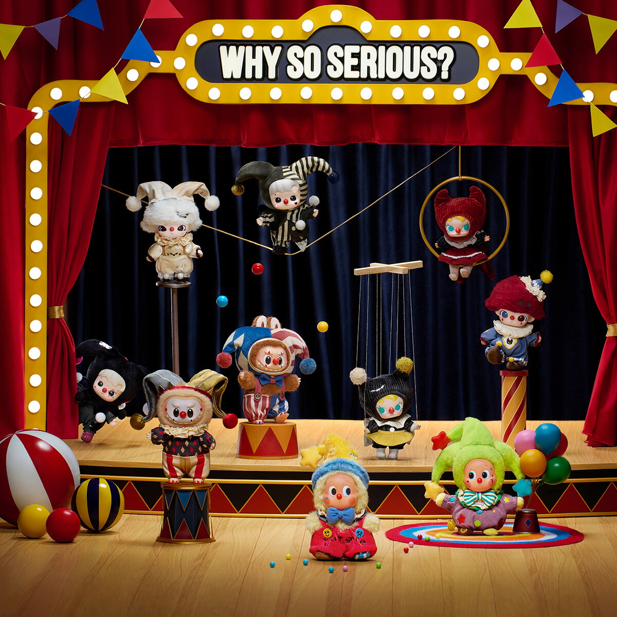 POP MART 公式ストア】WHY SO SERIOUS シリーズ ぬいぐるみペンダント