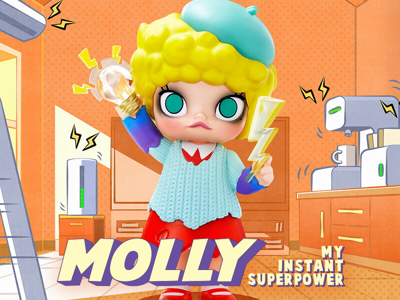 【楽天市場】MOLLY My Instant Superpower シリーズ【ピース】：POP MART JAPAN 楽天市場店