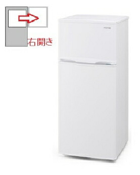 IRISOHYAMA（アイリスオーヤマ） 【右開き】2ドア 冷蔵庫118L 4967576493475 IRSD-12B