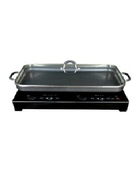 SKジャパン(エスケイジャパン) 2口IH調理器具+プレート付き 4541887015207 SKJ-YA142HP｜家電ランド　ポパイネット
