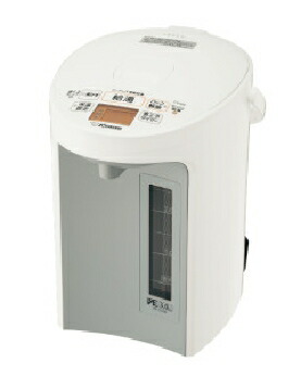 ZOJIRUSHI（象印） 電気ポット 3.0L 4974305223944 VE電気まほうびん 優湯生 CV-GV30-WA [ホワイト]｜家電ランド　ポパイネット