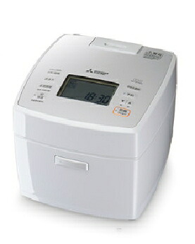 MITSUBISHI（三菱電機） IH炊飯器 5.5合炊き 4573637012846 備長炭 炭炊釜 NJ-VP10H-W [白麻]