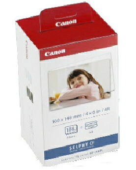 Canon（キャノン） カラーインク/ペーパーセット（ポストカードサイズ用紙108枚） 4960999616889 KP-108IN