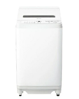 SHARP（シャープ） 全自動洗濯機 洗濯・脱水容量8kg 4550556194440 穴なし槽 ES-GV8L-W [ホワイト系]｜家電ランド　ポパイネット