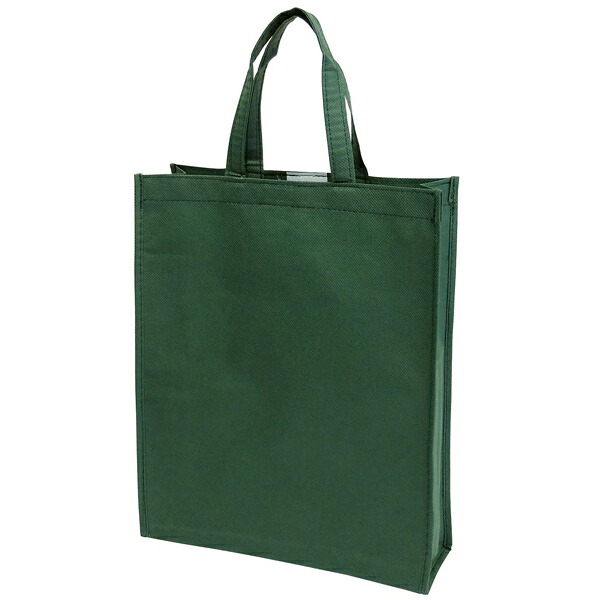 ビズソフトバック（マチ付） モスグリーン　本体：35×28×底マチ8cm　PP不織布【100枚入】
