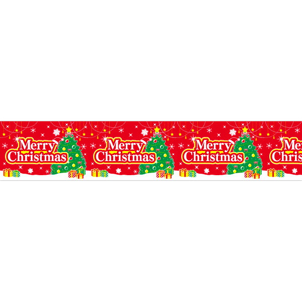 テトロン幕 Merry Christmas（Holy Night）　60×45m巻　テトロンポンジ【1本入】