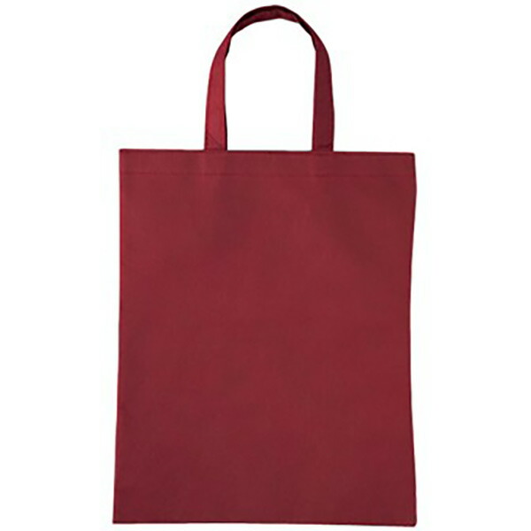 ビズソフトバック（マチ付） エンジ　本体：35x28x底マチ8cm　PP不織布【100枚入】｜ポップギャラリー　店